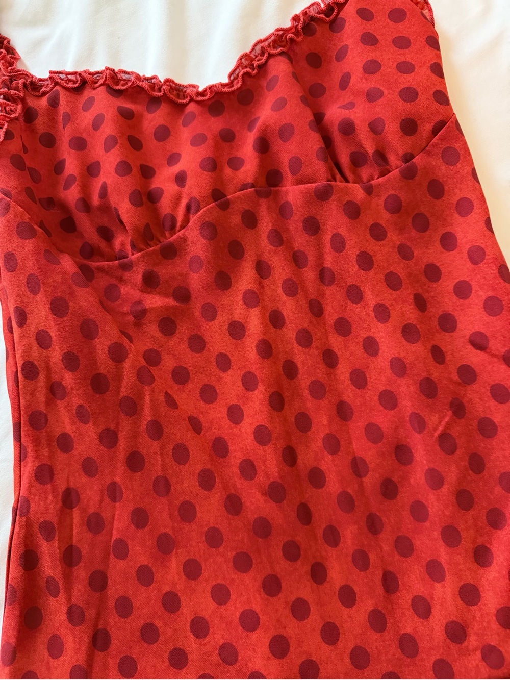 Princess Polly Red Polka Dot Romper - Picture 3 of 7
